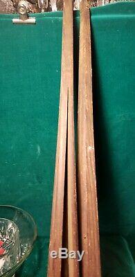 Vtg. Wooden Tripod 57 Each Leg Single Piece of Woods Split N Riveted (Photos)