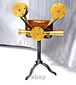Wooden Projector Camera, Brass Tripod Stand, Antique Style Vintage Photography