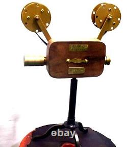 Wooden Projector Camera, Brass Tripod Stand, Antique Style Vintage Photography
