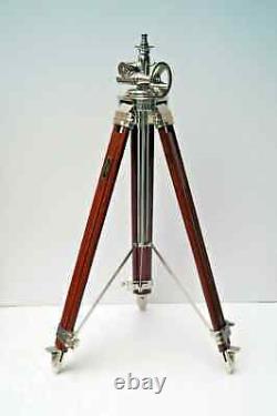 Wooden Royal Vintage Style Tripod Stand Floor Lamp Home Decor Without Shade