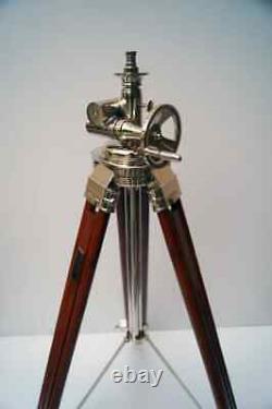 Wooden Royal Vintage Style Tripod Stand Floor Lamp Home Decor Without Shade
