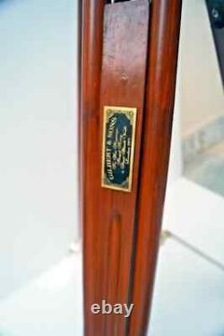 Wooden Royal Vintage Style Tripod Stand Floor Lamp Home Decor Without Shade