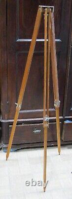 Wooden Tripod Sliding Telescopic for Camera FKD Vintage Big Soviet Russian USSR