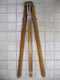 Wooden Tripod Sliding Telescopic for Camera FKD Vintage Big Soviet Russian USSR