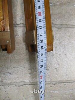 Wooden Tripod Sliding Telescopic for Camera FKD Vintage Big Soviet Russian USSR