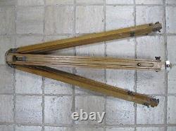 Wooden Tripod Sliding Telescopic for Vintage Camera FKD Soviet Russian USSR