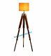 Wooden Tripod Stand Floor Lamp Royal Vintage Style Home Decor Use Without Shade