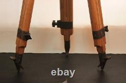 Wooden plate camera tripod, Antique vintage camera tripod with wooden legs USSR