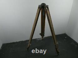 Ancien Vieux Télescope En Bois Astronomie Tripod Jambes Réglables