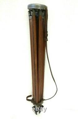 Antique Vtg Very Rare 1st Version Dkm1 Theodolite Avec Wooden Tripod & Accesories