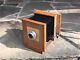Appareil Photo De Portrait En Bois Coulissant Vintage 5x7 / 3¼ X 4¼ Utilisé Pour Les Photos Scolaires