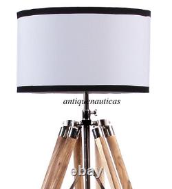 Designer Royal Lampe De Sol Vintage À Usage De Décoration Maison Avec Support De Trépied En Bois D'ombrage