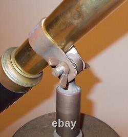 Grand trépied de télescope antique adapté, trépied Folmer Schwing Crown 2