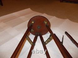 Grand trépied de télescope antique adapté, trépied Folmer Schwing Crown 2