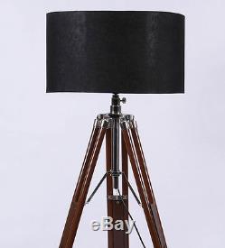 Hollywood Nautical Vintage Searchlight Lampe Sur Pied Spot Spot Trépied Au Sol