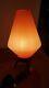 Lampadaire Vintage Mid Century Atomic Modern Lampes Trépied En Bois Orange
