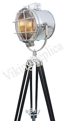 Lampe De Plafond Design Vintage Tripod Style `large Marine Nautical Search Light