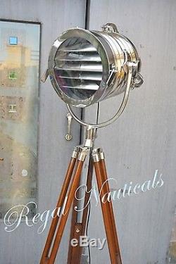 Lampe De Plancher De Trépied Lumière Nautique Vintage Vintage Designer Industriel Rétro