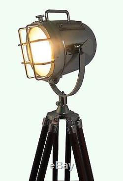 Lampe De Plancher Maison Décoration Décoratif Vintage Design Trépied Luminaire Projecteur Spot