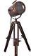 Lampe De Bureau Antique Vintage Avec Projecteur Réglable Sur Trépied En Bois Led Pour Table