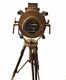 Lampe De Sol Nautique En Laiton Vintage Projecteur De Recherche Projecteur Sur Trépied