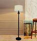 Lampe De Sol Trépied En Bois Vintage Lampe De Sol Antique En Bois Noir Décoratif
