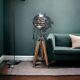 Lampe Sur Pied Trépied Vintage Ancienne De Studio Nautique Avec Projecteur Spotlight