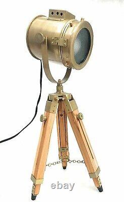 Nautical Spotlihgt Vintage Lampe De Recherche Trépied Au Sol Lampe Bureau Accueil Décor