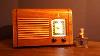 Radio à Tube Vintage En Bois Ancien Emerson De 1941, Cabinet Restauré Converti En Haut-parleur Bluetooth