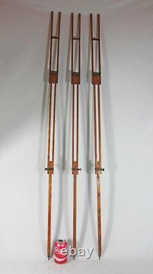 Superb Antique / Vintage Bois Et Brass Camera Tripod Legs 1880 B