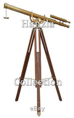 Support De Trépied Réglable Telescope À Double Baril 39 Laiton Vintage Harbor Master
