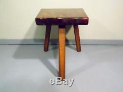 Table D'extrémité Latérale De Trépied De Dalle D'arbre En Bois Organique Cru Vintage Pioneer Furniture Vt