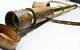 Telescope Brass Antique Nautical Vintage Spyglass En Bois En Cuir Tripod Marin