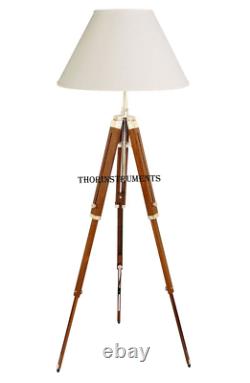 Thor Classical Designer Marine Tripod Floor Lamp Retro Vintage Trépied En Bois