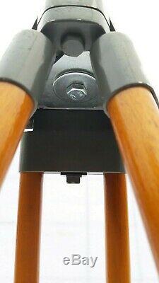 Trépied En Bois Solide Big Lourd Réflecteur Support Industriel Loft Vintage Max 155cm
