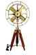 Ventilateur De Sol électrique Antique De Style Vintage Avec Support Trépied En Bois Décoratif