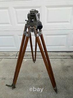 Vintage Camera Equipment Co. Ny Junior Professional Cinema Camera Wood Tripod
