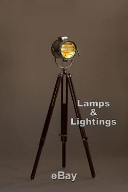 Vintage Marine Tripod Lampadaire Lampadaire Light Light