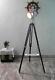 Vintage Spotlight Floor Lamp Et Noir Trépied Terminer Chrome Spot Light