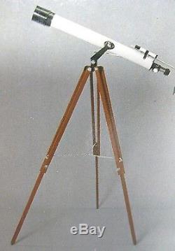Vtg Sears 79-2419 Lunette Astronomique Pour Réfractaire En Bois De 50 À 300 Avec Boîte Rare